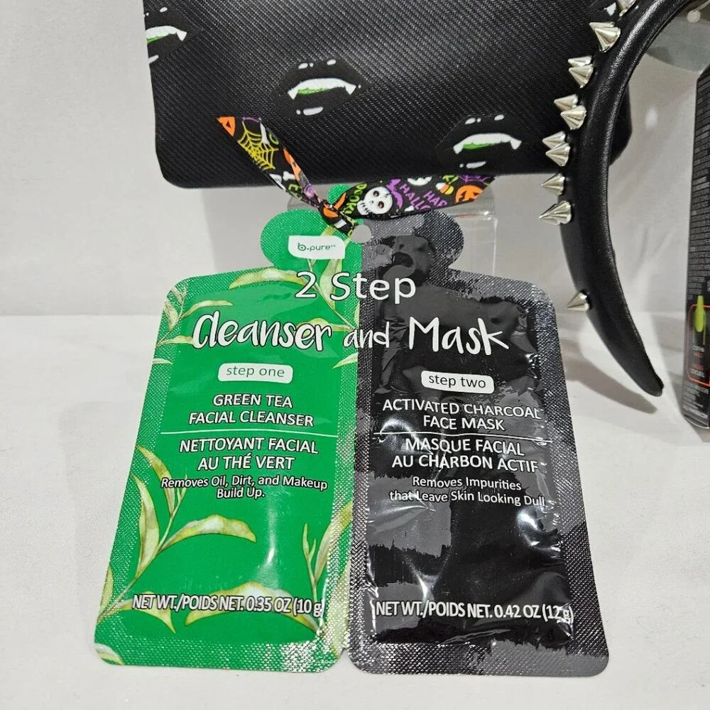 New GOTHIC HAIR RIVET BLACK VAMPIRE BAG NEON COFFIN NAILS ALTERNATIVE BUNDLE